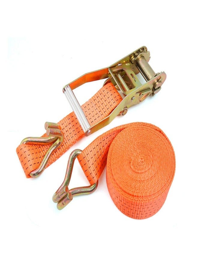 ATOOZED Luggage Tie Down Strap | Heavy Duty Truck Trailer Lorry Cargo Ratchet Tie Down Strap Belt Buckle Padded Cam Lock | 500 Kg Load Cap | 6 Meter - Image 1